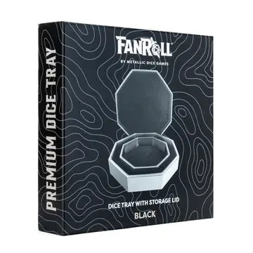 Fanroll Hexagon Dice Tray with Storage Ring (Black)