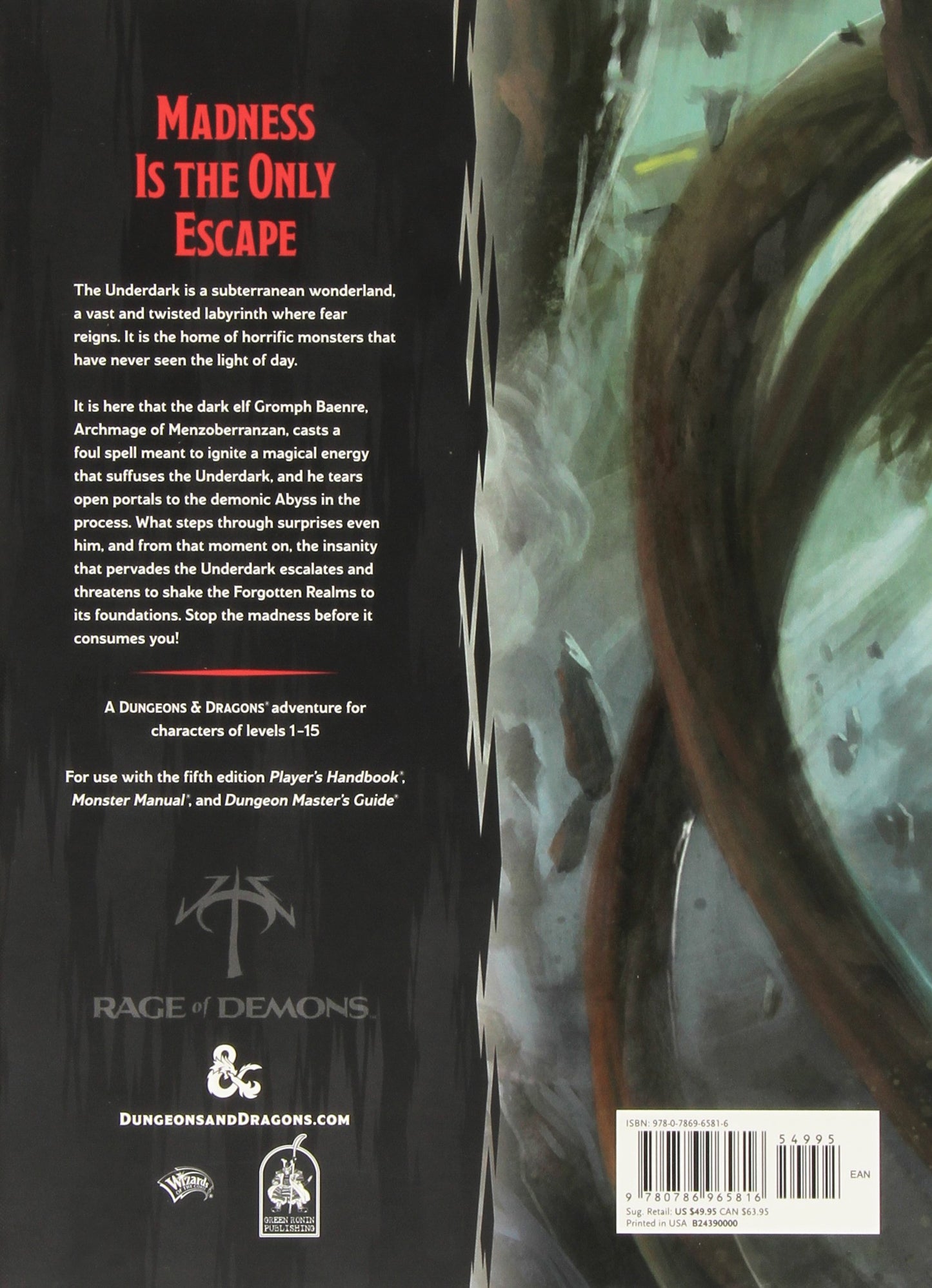 D&D Out of the Abyss Hardcover