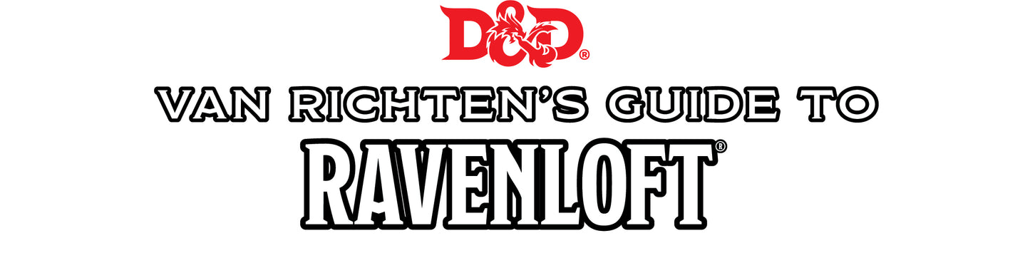 D&D Dungeons & Dragons Van Richtens Guide to Ravenloft Hardcover