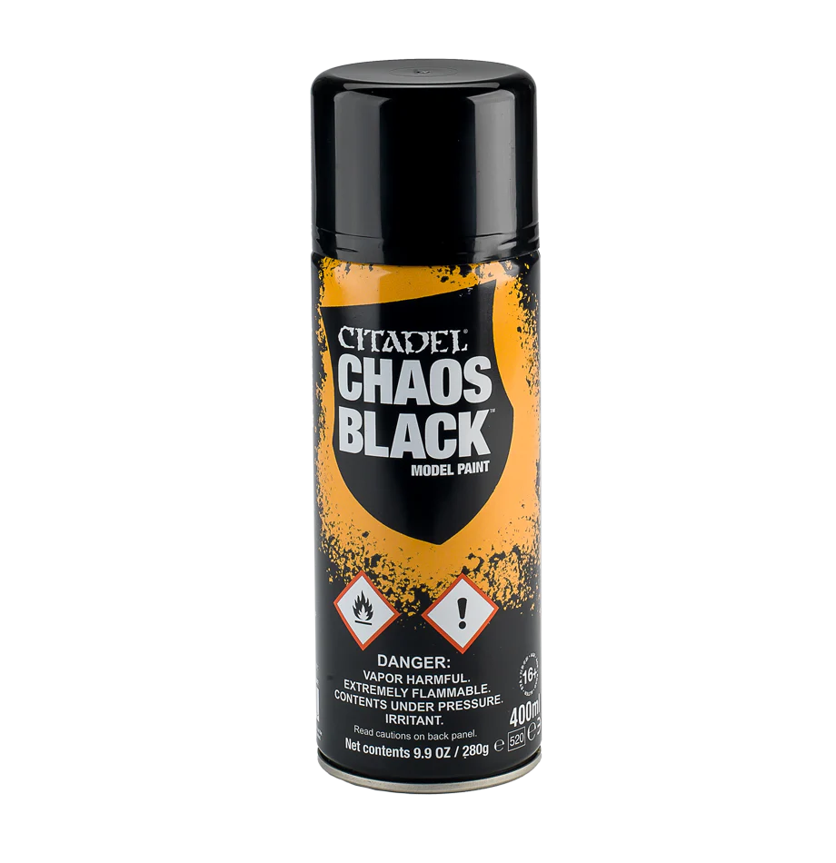 62-02 Citadel Spray Paint: Chaos Black