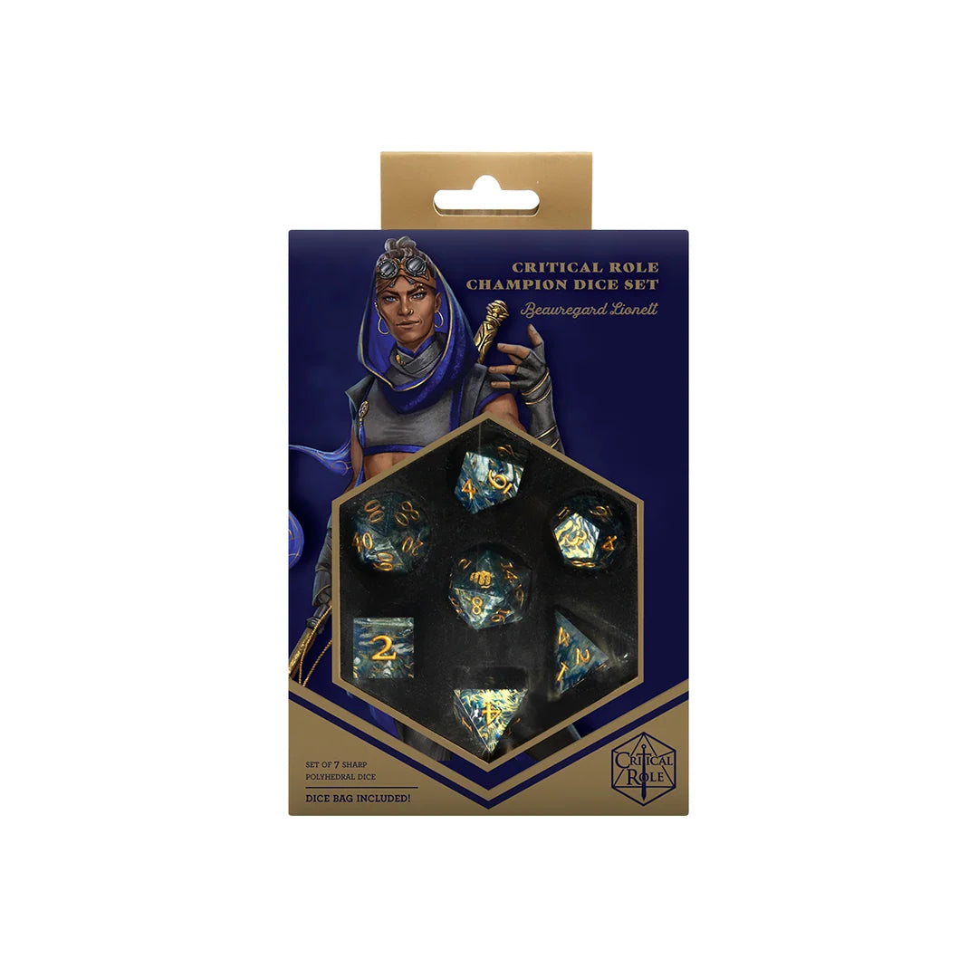 Critical Role Champion Dice Set: Beauregard Lionett