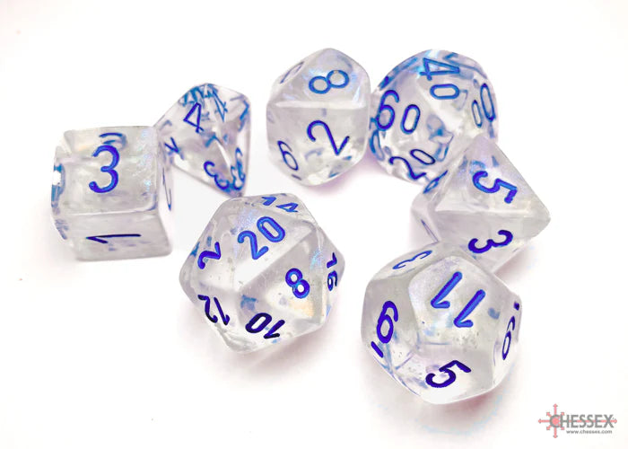 Chessex D7-Die Set Borealis Polyhedral Icicle/light blue Luminary 7-Die Set