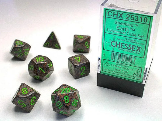 Chessex D7-Die Set Speckled Polyhedral Earth 7-Die Set