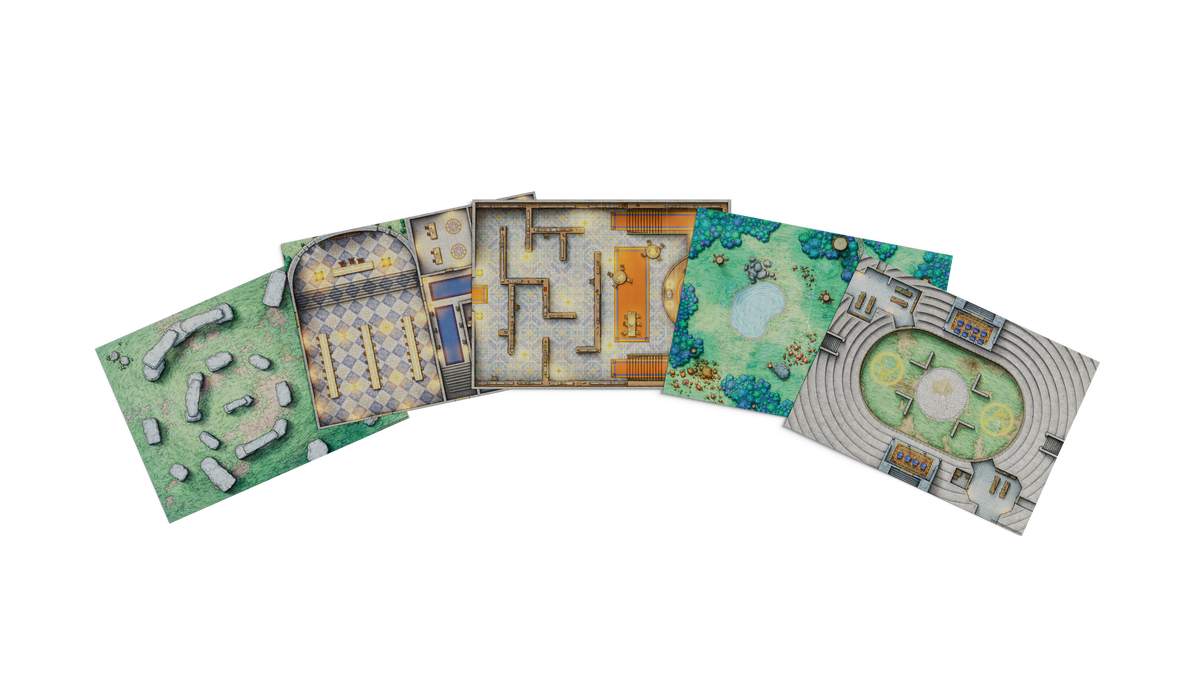 D&D Dungeons & Dragons Arcana Unleashed Map Pack