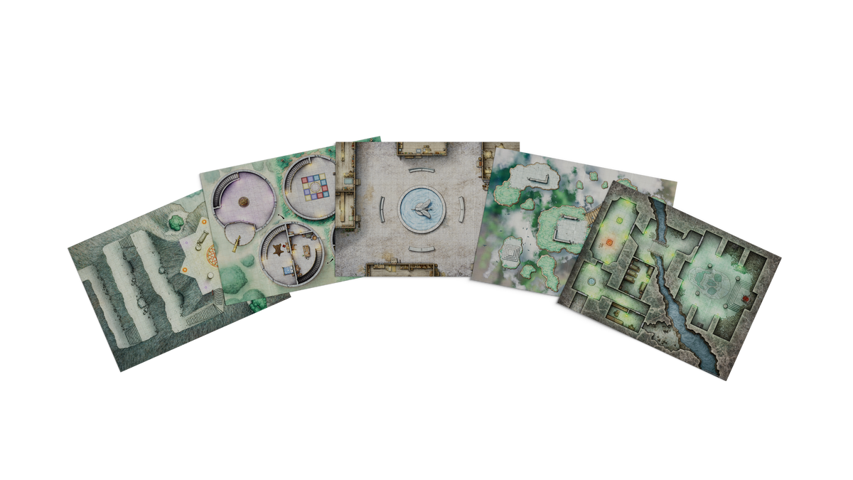 D&D Dungeons & Dragons Arcana Unleashed Map Pack