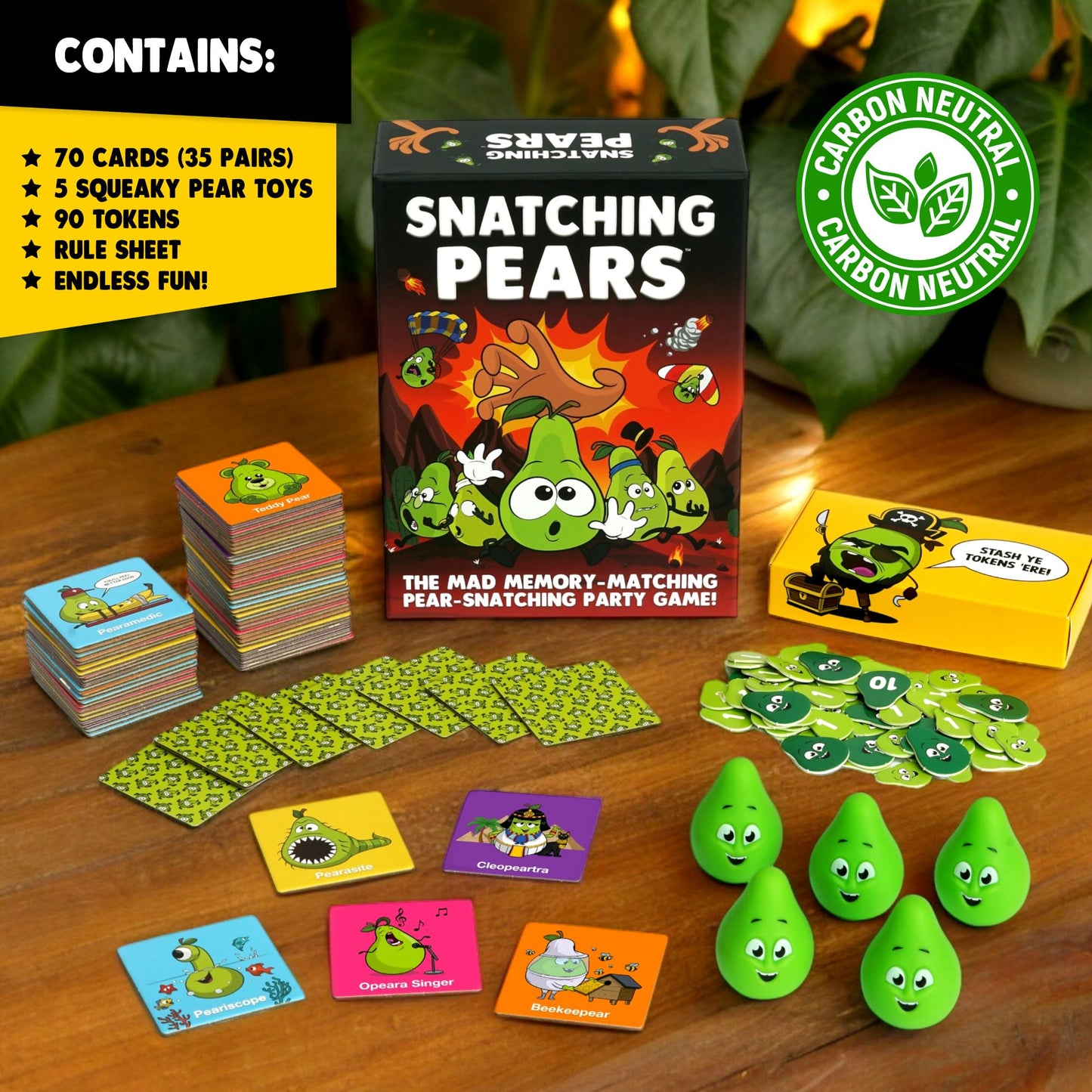 Snatching Pears – The Mad Memory-Matching Pear-Snatching Party Game