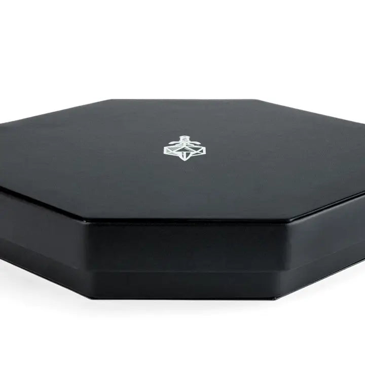 Fanroll Hexagon Dice Tray with Storage Ring (Black)