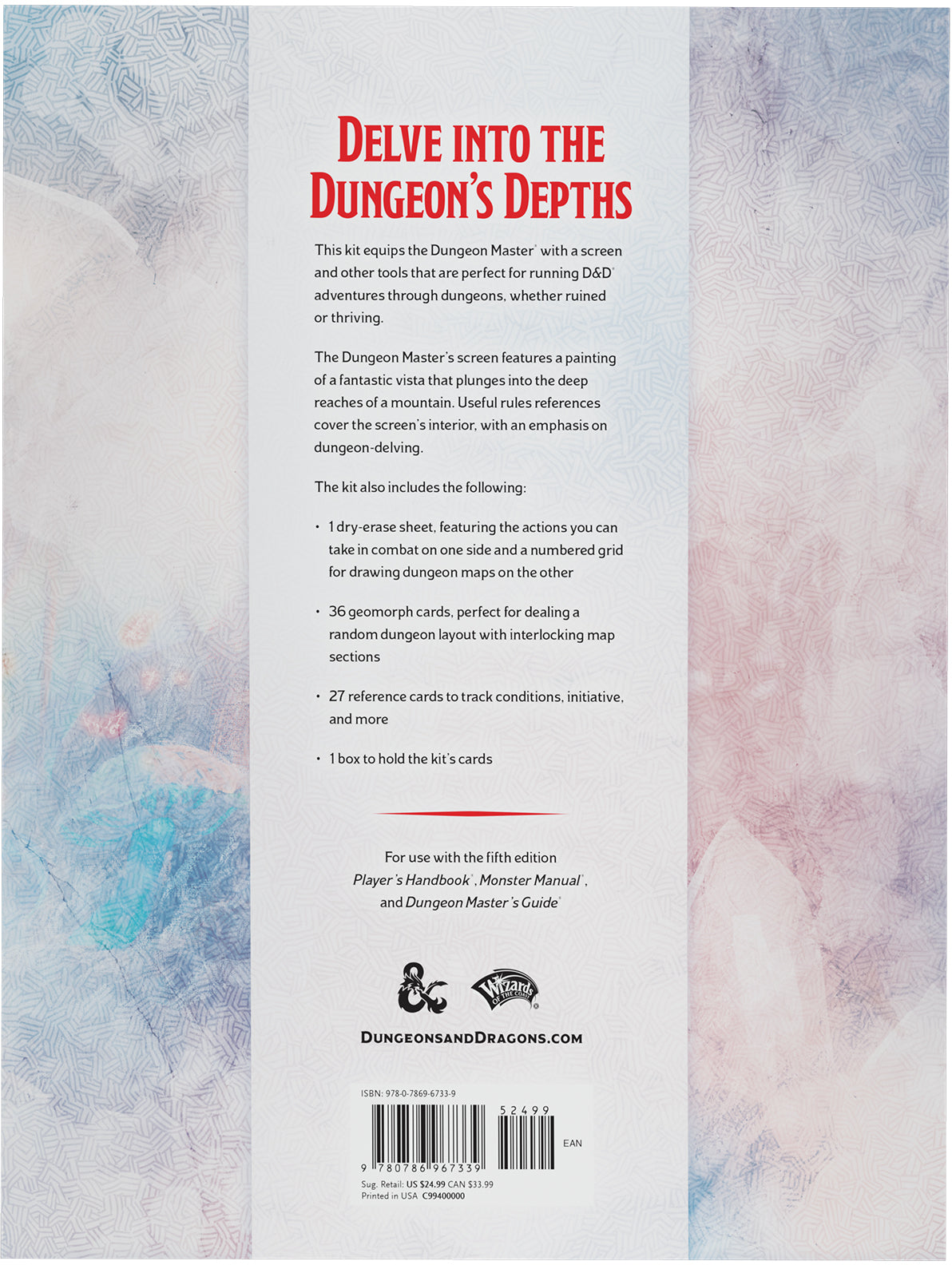D&D Dungeons & Dragons Masters Screen Dungeon Kit