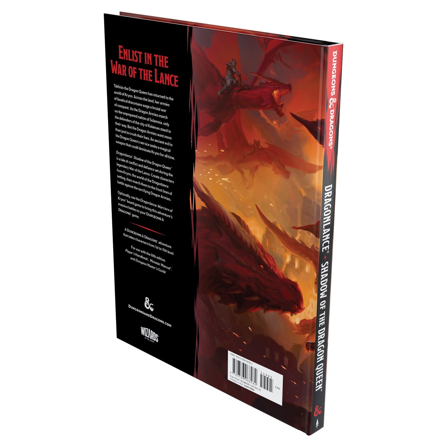 D&D Dungeons & Dragons Dragonlance Shadow of the Dragon Queen Hardcover