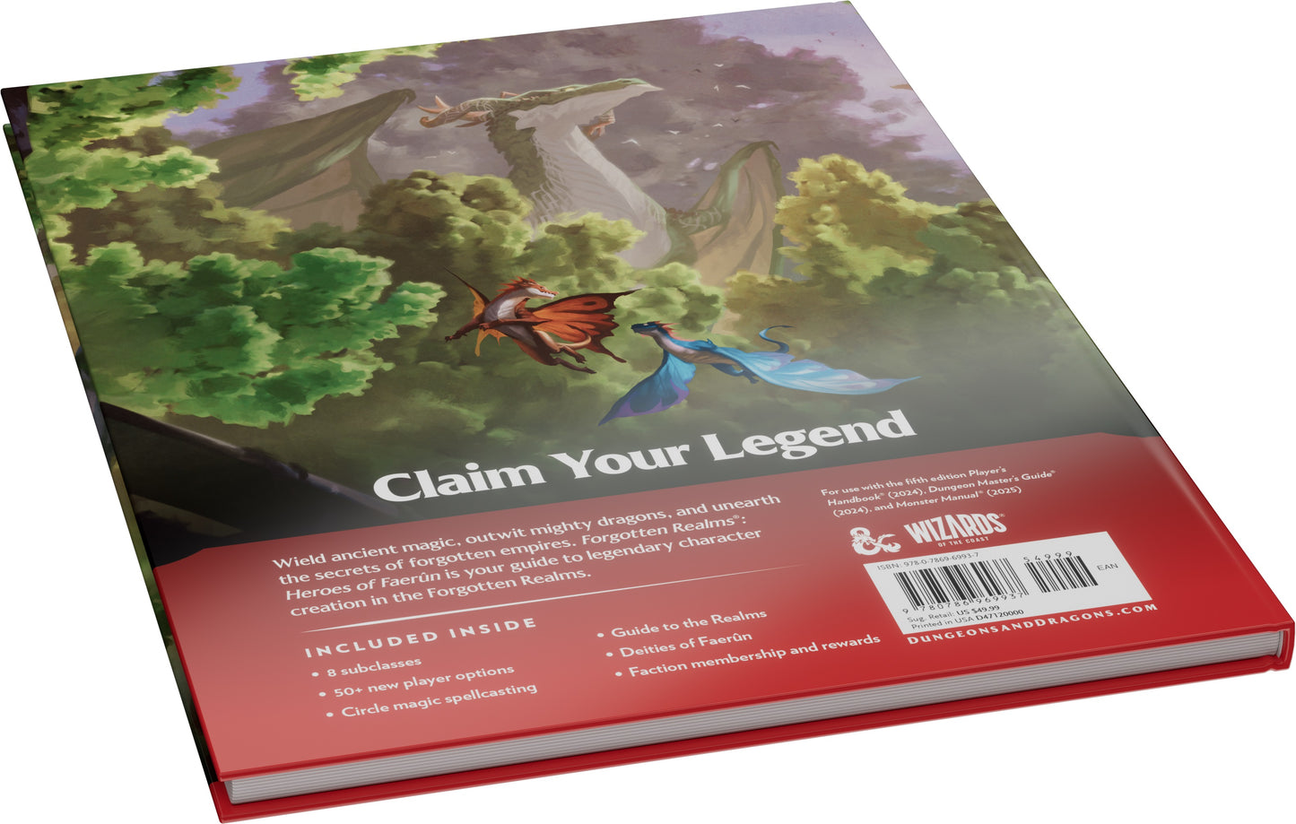 Dungeons & Dragons Forgotten Realms Heroes of Faerun Player Expansion Hardcover
