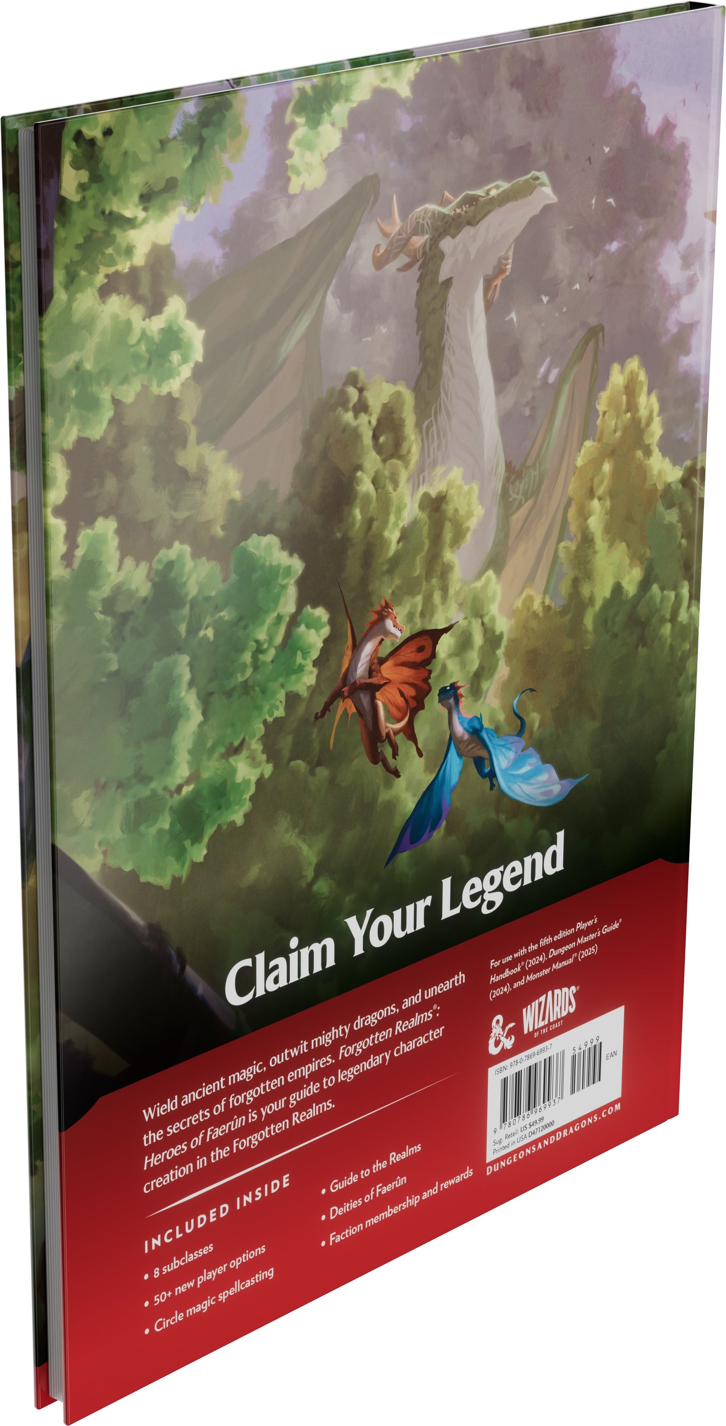 Dungeons & Dragons Forgotten Realms Heroes of Faerun Player Expansion Hardcover