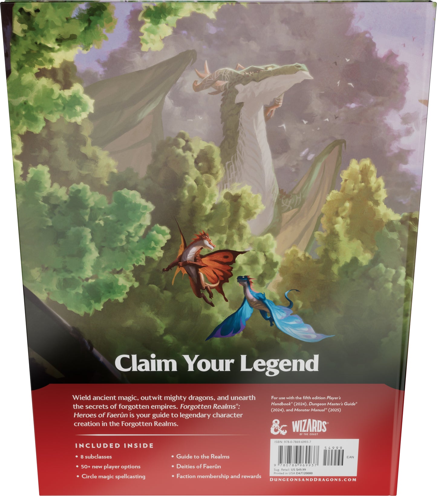 Dungeons & Dragons Forgotten Realms Heroes of Faerun Player Expansion Hardcover