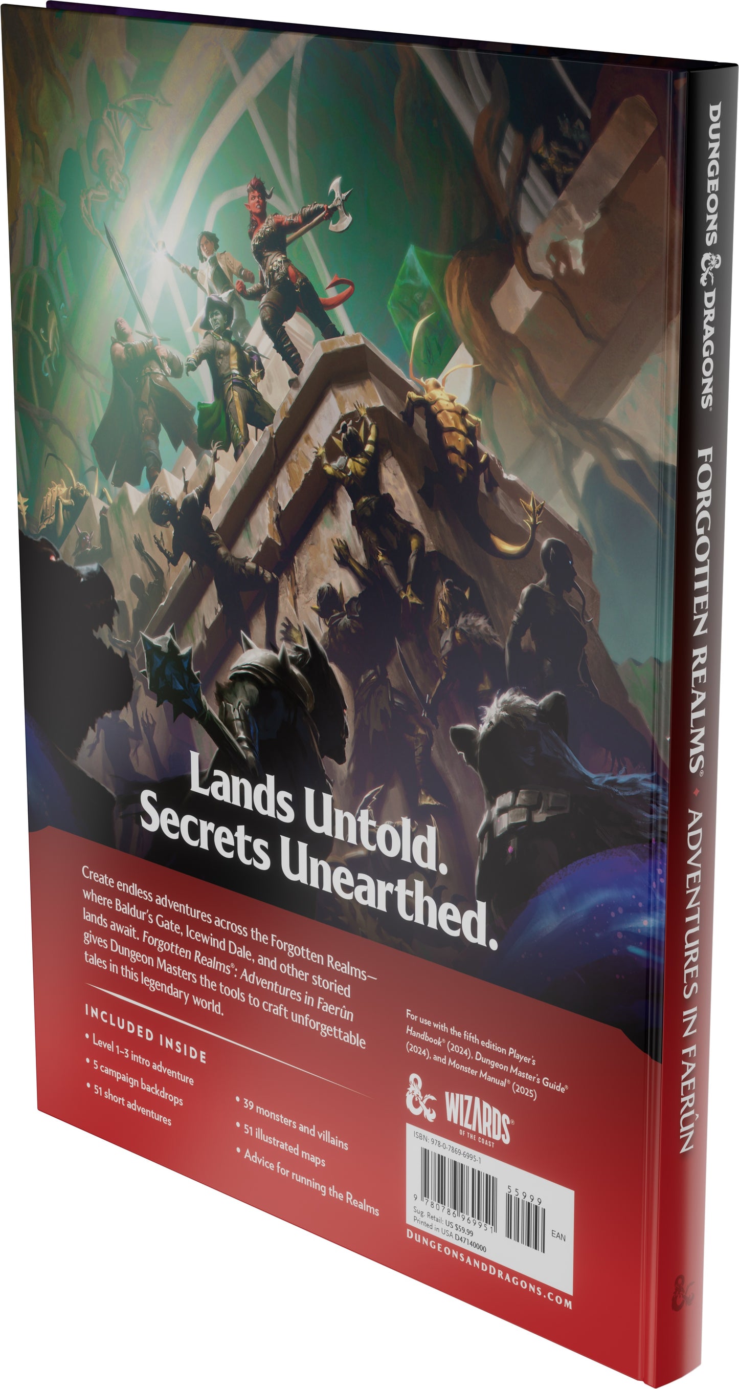 Dungeons & Dragons Forgotten Realms Adventures in Faerun Hardcover