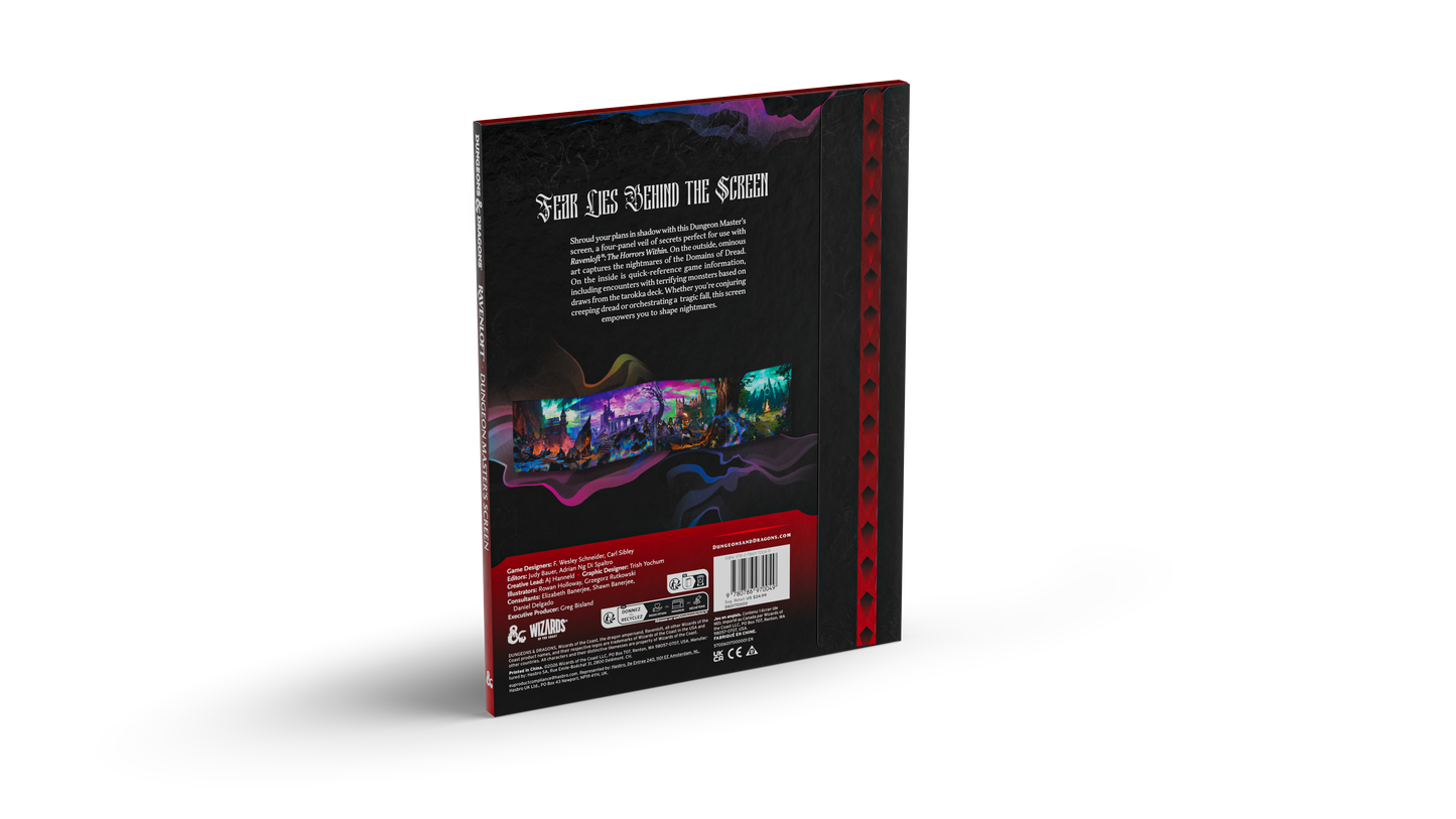 D&D Dungeons & Dragons Ravenloft the Horrors Within Dungeon Masters Screen