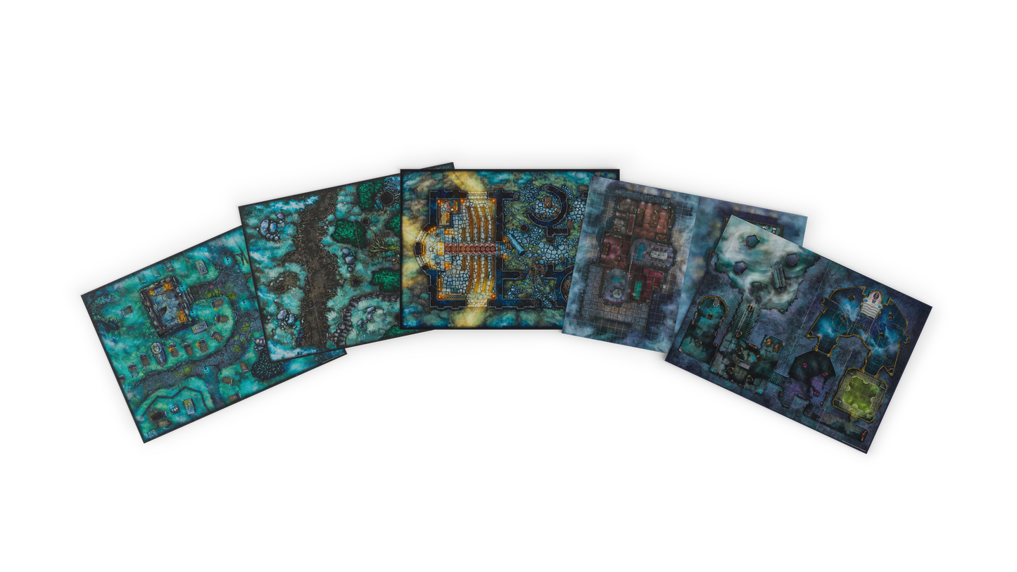 D&D Dungeons & Dragons Ravenloft the Horrors Within Map Pack