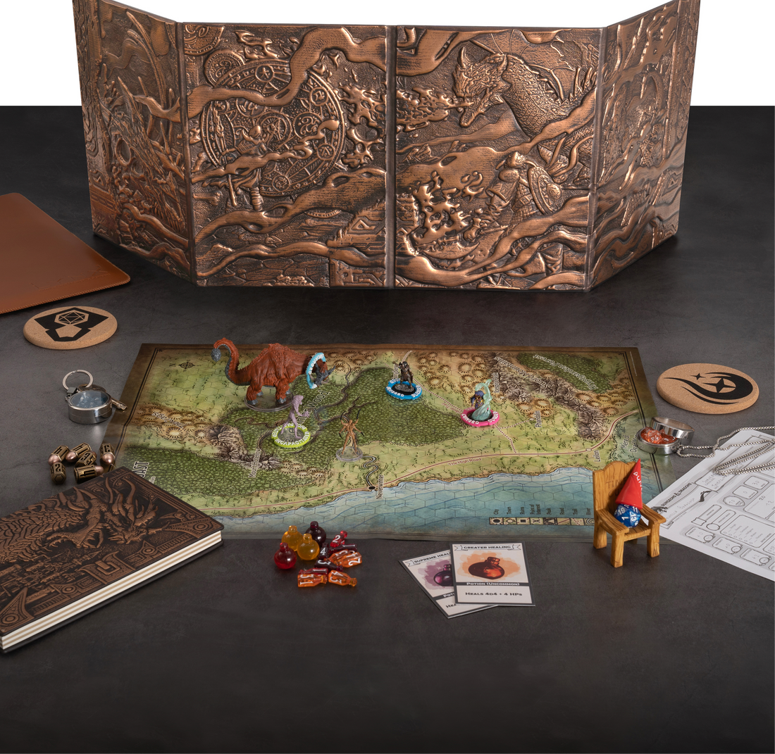 3D Faux-Leather Customizable Game Master Screen (DM/GM)