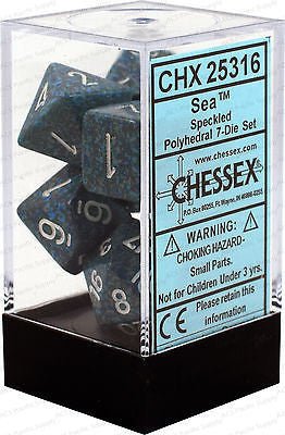 Chessex D7-Die Set Speckled Polyhedral Sea 7-Die Set