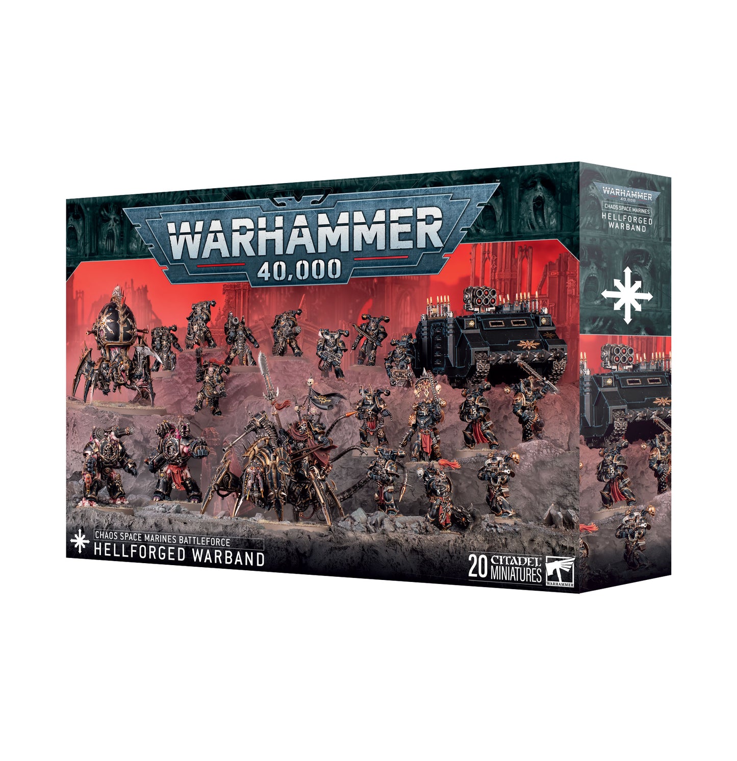 71-43 Chaos Space Marines Battleforce: Hellforged Warband